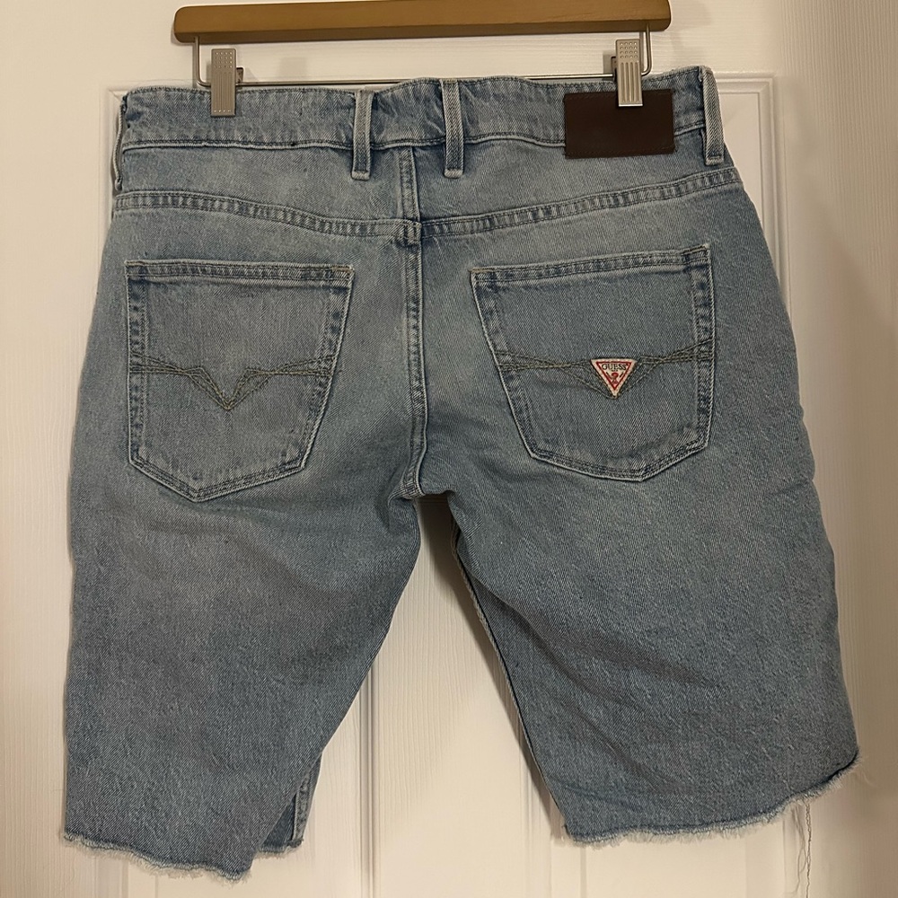 Guess Classic Blue Jean Shorts for Men